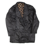 Womens Jacket Black Faux Leather L