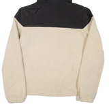 Womens Fleece Jacket Cream Hooded M