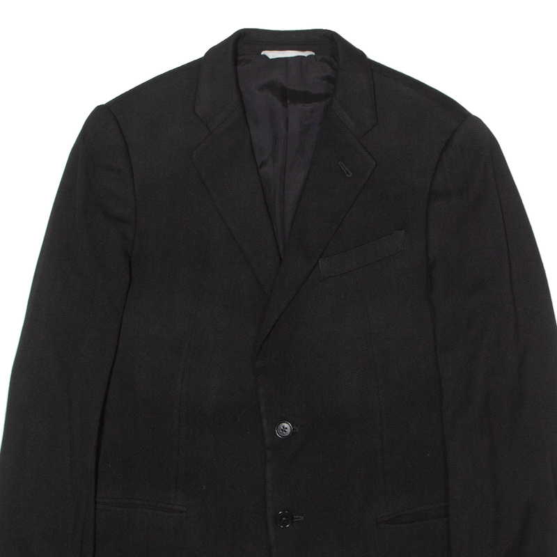 ARMANI COLLEZIONI Mens Blazer Jacket Black Wool M