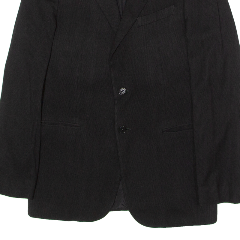 ARMANI COLLEZIONI Mens Blazer Jacket Black Wool M