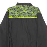 ATLAS Mens Track Jacket Black Crazy Pattern M