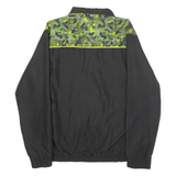 ATLAS Mens Track Jacket Black Crazy Pattern M