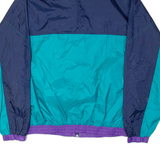 DYNAMITE Womens Shell Jacket Green 90s Colourblock S