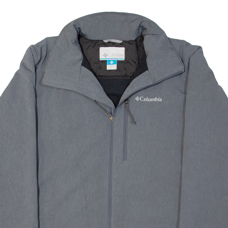 COLUMBIA Fleece Lined Mens Jacket Green L