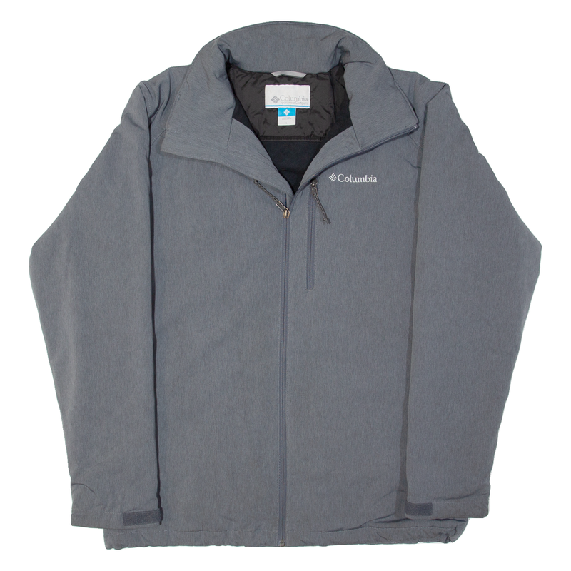 COLUMBIA Fleece Lined Mens Jacket Green L