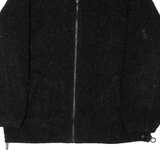 SWISS FREE Womens Fleece Jacket Black 90s L