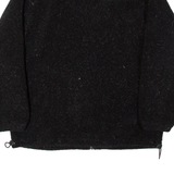 SWISS FREE Womens Fleece Jacket Black 90s L
