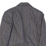 Womens Blazer Jacket Grey Striped S