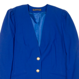 HARDOB Womens Blazer Jacket Blue Wool UK 14
