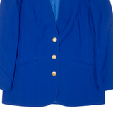 HARDOB Womens Blazer Jacket Blue Wool UK 14