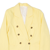 Womens Blazer Jacket Yellow S
