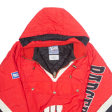 LEE Mens Pullover Jacket Red Nylon Hooded L