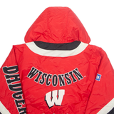 LEE Mens Pullover Jacket Red Nylon Hooded L