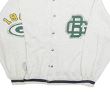 LONG GONE Mens Varsity Jacket Grey USA XL