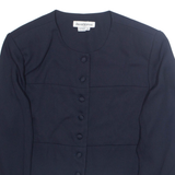 DAVID WARREN Womens Blazer Jacket Blue M