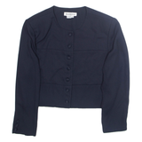 DAVID WARREN Womens Blazer Jacket Blue M