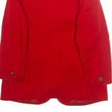 Womens Blazer Jacket Red Wool M
