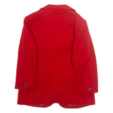 Womens Blazer Jacket Red Wool M