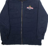 WINNERS CIRCLE Mens Jacket Blue Hooded L