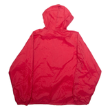 AUBURN Mens Rain Jacket Red Hooded XL