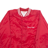 HARTWELL Mens Varsity Jacket Red Nylon M