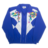 TEDDI Mens Track Jacket Blue Crazy Pattern M