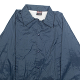 ATHLETIC WORKS Mens Track Jacket Blue Nylon M