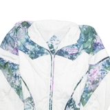 Las Vegas Club Womens Shell Jacket White Nylon USA Floral L
