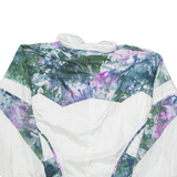 Las Vegas Club Womens Shell Jacket White Nylon USA Floral L