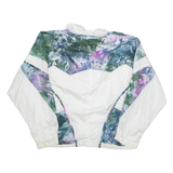 Las Vegas Club Womens Shell Jacket White Nylon USA Floral L