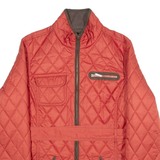MUSTO Belted Womens Quilted Jacket Orange UK 12