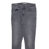 LEVI'S 721 Big E Womens Jeans Grey Slim Skinny Stone Wash W31 L30
