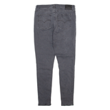 LEVI'S 721 Big E Womens Jeans Grey Slim Skinny Stone Wash W31 L30