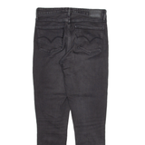 LEVI'S 721 Womens Jeans Grey Slim Skinny Stone Wash W29 L30