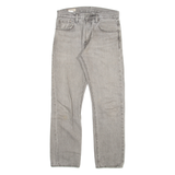 LEVI'S 551 Z Big E Mens Jeans Grey Regular Skinny Stone Wash W28 L30