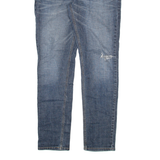 LEVI'S Signature Mens Jeans Blue Slim Skinny Stone Wash W34 L32