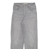 LEVI'S Womens Jeans Grey Regular Skinny Stone Wash W27 L29