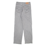LEVI'S Womens Jeans Grey Regular Skinny Stone Wash W27 L29