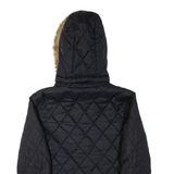 LEVI'S Womens Quilted Jacket Black Hooded M