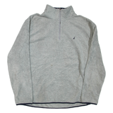 NAUTICA Pullover Mens Fleece Jacket Grey XL