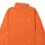 THE NORTH FACE Lightweight Pullover Womens Fleece Jacket Orange M