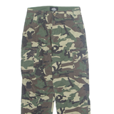 DICKIES Camo Cargo Mens Trousers Green Regular Straight W28 L27