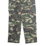 DICKIES Camo Cargo Mens Trousers Green Regular Straight W28 L27