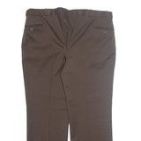 ACKERMAN Chino Mens Trousers Brown Relaxed Straight W40 L28