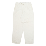 LINEA DUE Workwear Womens Trousers Beige Regular Straight W30 L31