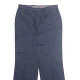 Chino Mens Trousers Blue Regular Straight W32 L28