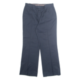 Chino Mens Trousers Blue Regular Straight W32 L28
