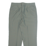 Chino Workwear Mens Trousers Green Regular Straight W34 L29