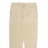 L.L BEAN Cargo Workwear Mens Trousers Beige Regular Straight W36 L32
