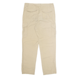 L.L BEAN Cargo Workwear Mens Trousers Beige Regular Straight W36 L32